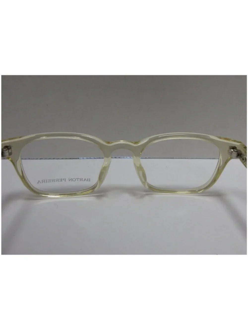 Barton Perreira Eyeglasses White Neville Rectangular 48-21-143 NEW